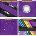 thumbnail image 3 of ZDWQFA 10.1" x 7.2" x 1.6" Zipper Binders with Clear Window, Purple, 3 of 7