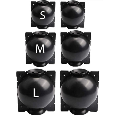 Plant Root Growing Box- 6 Pack Reusable Air Layering Pods for Fast Propagation of Plants-Root Grafting Ball with Secure Locks (L,M,S Black )