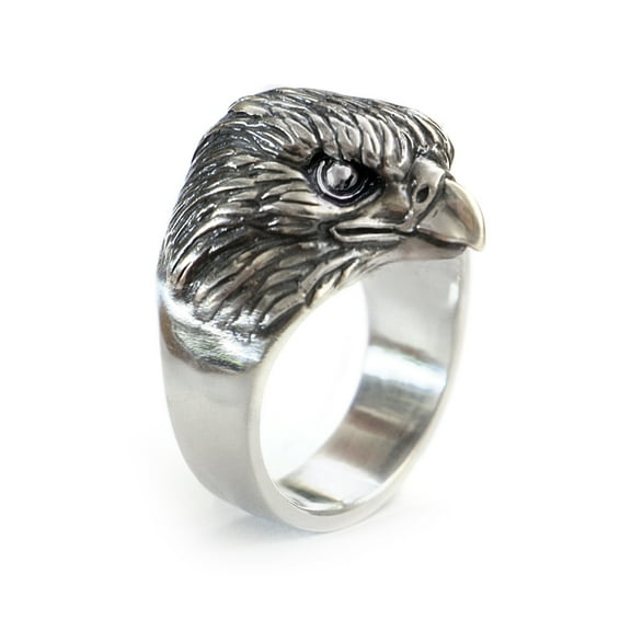 925 Sterling Silver High Details Eagle Ring Biker Punk Jewelry TA250 US Size 10