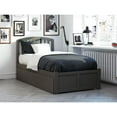 thumbnail image 6 of Richmond Twin Platform Bed with Flat Panel Foot Board and Twin Size Urban Trundle Bed in Grey, 6 of 7