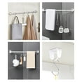 thumbnail image 2 of ROZYARD 2Pcs Curtain Rod Hangers Holders Not Drilling Adhesive Wall Mount Brackets ABS Transparent Towel Poles Support Hook, 2 of 15