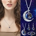 thumbnail image 2 of 12 Constellation Zodiac Necklace Set - Alloy Silver Plated Moon Pendant Jewelry with Earrings & Bracelet, Perfect Gift for Wife Girlfriend Mom, 2 of 2