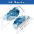 thumbnail image 2 of HemaKayy 6 Pack 3.5" Decorative Cabinet Knobs - Elegant ABS Glass Cup Handles for Home Furniture Decor - Dresser Drawer Door Pulls - Perfect for Kitchen Bedroom - Unique Marble Texture, 2 of 7