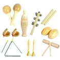 thumbnail image 2 of lionlar Instruments de Percussion Jouet Ensemble d'Instruments de Musique avec Sac de Rangement Créatif pour 9 Pcs 0,805 kg, 2 of 9
