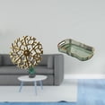 thumbnail image 2 of Escultura para colgar en la pared,Decoración de pared de metal para sala de estar,dormitorio y exterior.,Bandeja de almacenamiento,Bandeja rectangular para servir,bandeja para postres y frutas, 2 of 8