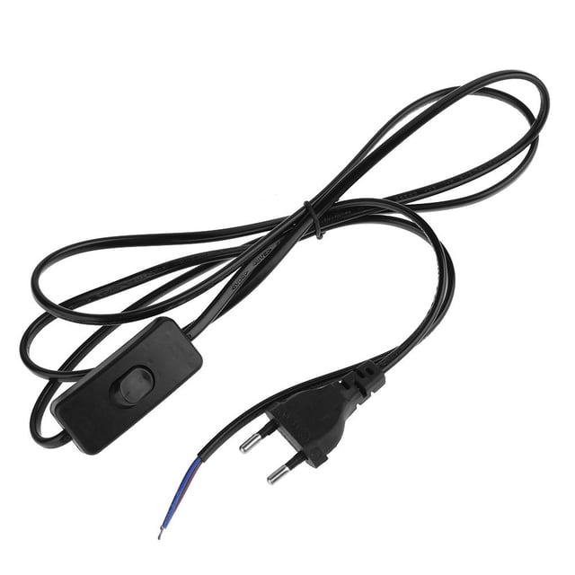 Cable de alimentación de conmutación Cable de línea alámbrica con interruptor para lámparas LED de luz de mesa Hugtrwg Para estrenar
