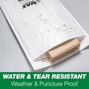 Duck Max Strength Self-Sealing Poly Bubble Mailer #0, 6 x 9, Solid White, 25 Pack