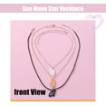 thumbnail image 4 of Sun Moon Star Necklace,Matte Silver Matte Gold Matte Black Necklace,Advanced Design Sense Of The Three Person Chain,Pendant Splicing With 3 Necklaces,Small Group Best Friend Necklace, 4 of 7