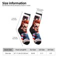 thumbnail image 3 of Saiise Chucky Funny Socks Men Women Adults Novelty Graphic Crew Tube Socks Crazy Design Casual Dress Socks for Sports,Running,Travel, 3 of 7