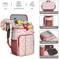 thumbnail image 5 of Travel Cooler Bag - Red Baseball Terms Pattern Camping Beer Cooler Backpack with Bottle Opener- Waterproof Insulated Picnic Backpacks - Cooler Bag for Beach, 5 of 6