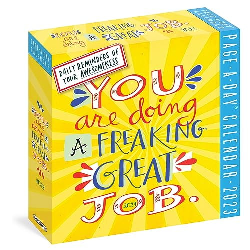 Pre-Owned You Are Doing a Freaking Great Job Page-A-Day Calendar 2023 : Daily Reminders of Your Awesomeness (Calendar)