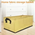 thumbnail image 5 of Non Woven Fabric Storage Basket, Foldable Clothes Organizer Bin with Handles, Large Capacity Laundry Basket for Home, Multipurpose Storage Box for Toys Blankets Organization, 5 of 9