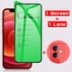 thumbnail image 1 of iPhone 12 11 Pro Max 12 Mini X XR XS Max SE 2020 8 7 6 6s Plus cerámica vidrio templado suave Protector de pantalla y lente de cámara Protector de vidrio, 1 of 3
