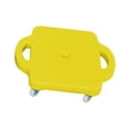 thumbnail image 4 of Tabla de patinete para niños con asas, tabla deportiva para sentarse, para educación física, desarrollo preescolar, actividades deportivas en el suelo amarillo, 4 of 8