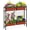 Red, variant on Raised Garden Beds Outdoor with Legs 32" Tall Herb Garden Planters Box Raised Flower Beds for Gardening, Vertical Privacy Planter with Trellis for Patio, Porch, Backyard, Balcony, Grey