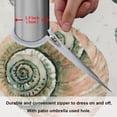 thumbnail image 6 of GZHJMY Outdoor Tablecloth with Zippered Umbrella Hole, Machine Washable, 60-Inch Round, for Indoor Outdoor Gatherings, Seashell Pattern, 6 of 7