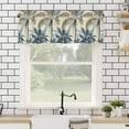 thumbnail image 4 of Watercolor Tree Valances for Windows Palm Trees Rod Pocket Curtain Valance Window Treatment Short Curtains for Kitchen Living Room, 58"x16", 4 of 5