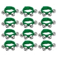 thumbnail image 1 of Unique Bargains 12 Pcs Clochettes de Poignet, Clochettes de Cheville Instruments de Percussion Rythme Musical pour Fête Noël, Vert, 1 of 5