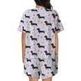 thumbnail image 3 of Kdxio Dachshund Dog Print Pajamas Sets for Women Short-Sleeved Pjs with Lounge Shorts Two Piece Sleepwear S-4XL, 3 of 9