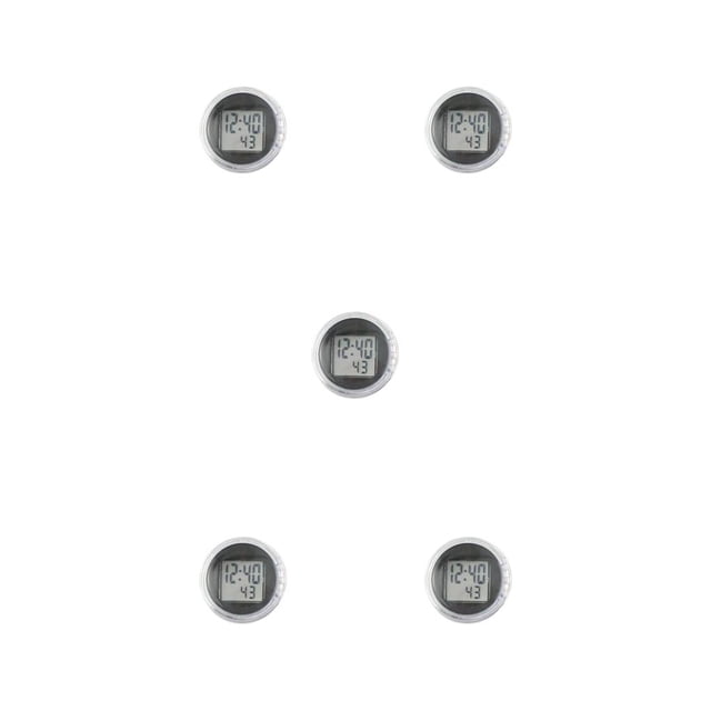 Sidaley Reloj de tablero Tamaño compacto Suministros para automóviles Reloj adhesivo Accesorios de motocicleta Temporizador digital de operación de Type2 NO2 Sidaley CBP582630