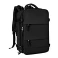 thumbnail image 1 of Laptop Backpack Knapsacks Separate Shoe Compartment Lightweight Rucksack Daypack Black, 1 of 9