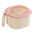 thumbnail image 1 of Bearachild Seasoning Box 4 Grids Recipiente de plástico para condimentos Tarro de especias antideslizante a prueba de polvo para cocina Type1 NO1 Bearachild HA002639-01, 1 of 6