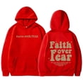 thumbnail image 1 of Gibobby Sudadera ligera con cremallera Sudadera con capucha informal de forro polar para mujer con estampadas dobles, mangas largas y bolsillos （Rojo， L), 1 of 3