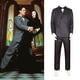 thumbnail image 3 of Disfraz de miércoles Addams para hombre, trajes de Cosplay de Gomez, vestido largo de Morticia, trajes de fiesta familiar de manga larga para Halloween, 3 of 4