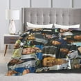 thumbnail image 5 of Blanket Derek Actors Shepherd Throw Flannel Blankets Warm Soft Cozy Fuzzy Air Conditioning Blanket for Living Room Sofa Bed Gift Blankets for All Seasons 30"x40", 5 of 6