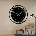 thumbnail image 3 of Handmadetneonsign Name Wall Clock Unique, Year Date Round Wall Clock, Text Oversize Wall Clock 55870, 3 of 5