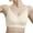 White, variant on FYDUU Wireless Bras For Women No Underwire V Mesh Bralette Seamless Comfortable Bra Push Up Full Coverage Everyday Bras Comfort Tshirt Bralette /Beige