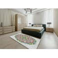 thumbnail image 4 of Ahgly Company Indoor Rectangle Patterned White Gold Novelty Area Rugs, 2' x 5', 4 of 6