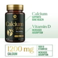 thumbnail image 3 of Calcium 1200 mg Per Serving with Vitamin D3 - Bone Health Supplement, Vitamin D & Calcium Supplements for Women & Men - Bone, Teeth & Immune Support, Nature's Calcium Pills, Bottled USA - 120 Tablets, 3 of 9