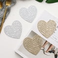 thumbnail image 3 of Coasters Set for Dining Table Mats, 4Pcs Place Mats Hollow Anti-scratch Heart-shape Insulated Cup Mats Tableware for Daily Use, 3 of 6