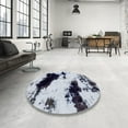 thumbnail image 3 of Ahgly Company Indoor Rectangle Abstract Blue Abstract Area Rugs, 8' x 12', 3 of 6