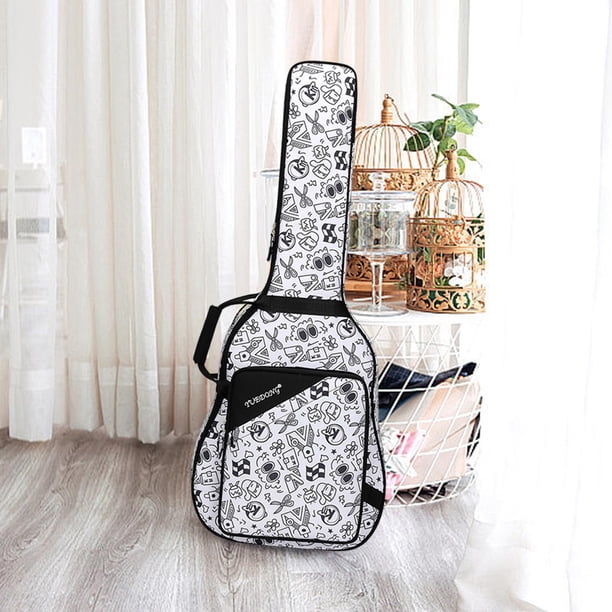 Bolsa para guitarra CUTICAT suave impermeable estuche de transporte para guitarra acústica negro