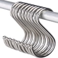 thumbnail image 2 of Stainless Steel Metal S Hooks Kitchen Pot Pan Hanger Clothes Storage Rack 10 Pcs, 2 of 5