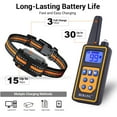 thumbnail image 5 of BEBANG 2600FT Dog Training Collars for 2 Dogs, Dog Shock Collar with Remote, 3 Modes Beep Vibration Shock, Waterproof, LED Light for Training Small Medium Large Dogs, 5 of 11