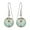 Botticelli Circle, variant on FRONT LINEJEWELRY Daisy flower earrings showcase a variety of shapes and colors/teardrop/navette/oval/elliptical/Two-tiered flower Earrings (TexturedOval)