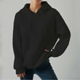 thumbnail image 2 of Vedolay Womens Sweatshirts Fashion 2023 Loose Soft Long Sleeve Pullover Tops Shirts Jackets for Women Black,L, 2 of 5