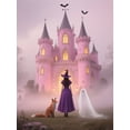 thumbnail image 3 of Uootdi Halloween Long Sleeve Sweatshirt for Woman Cute Witch Moon Pumpkin Print Graphic Pullover Tops Ugly Black Gift Cat Ghost L, 3 of 5