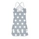 thumbnail image 5 of Conjunto de pijama de poliéster con tirantes finos y estampado de moda para mujer, 5 of 8