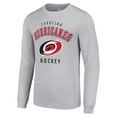 thumbnail image 2 of Men's Starter Heather Gray Carolina Hurricanes Logo Long Sleeve T-Shirt, 2 of 3