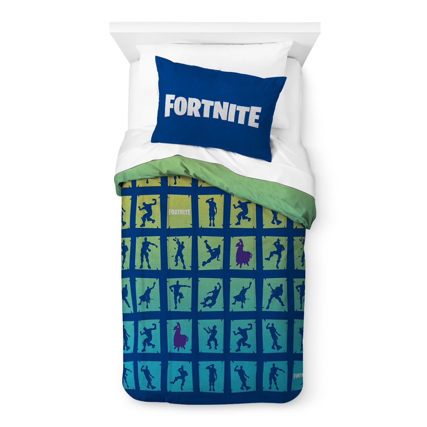 5 Piece Bed In A Bag Details about   Fortnite Gaming Neon Boys Full Comforter & Sheet Set 