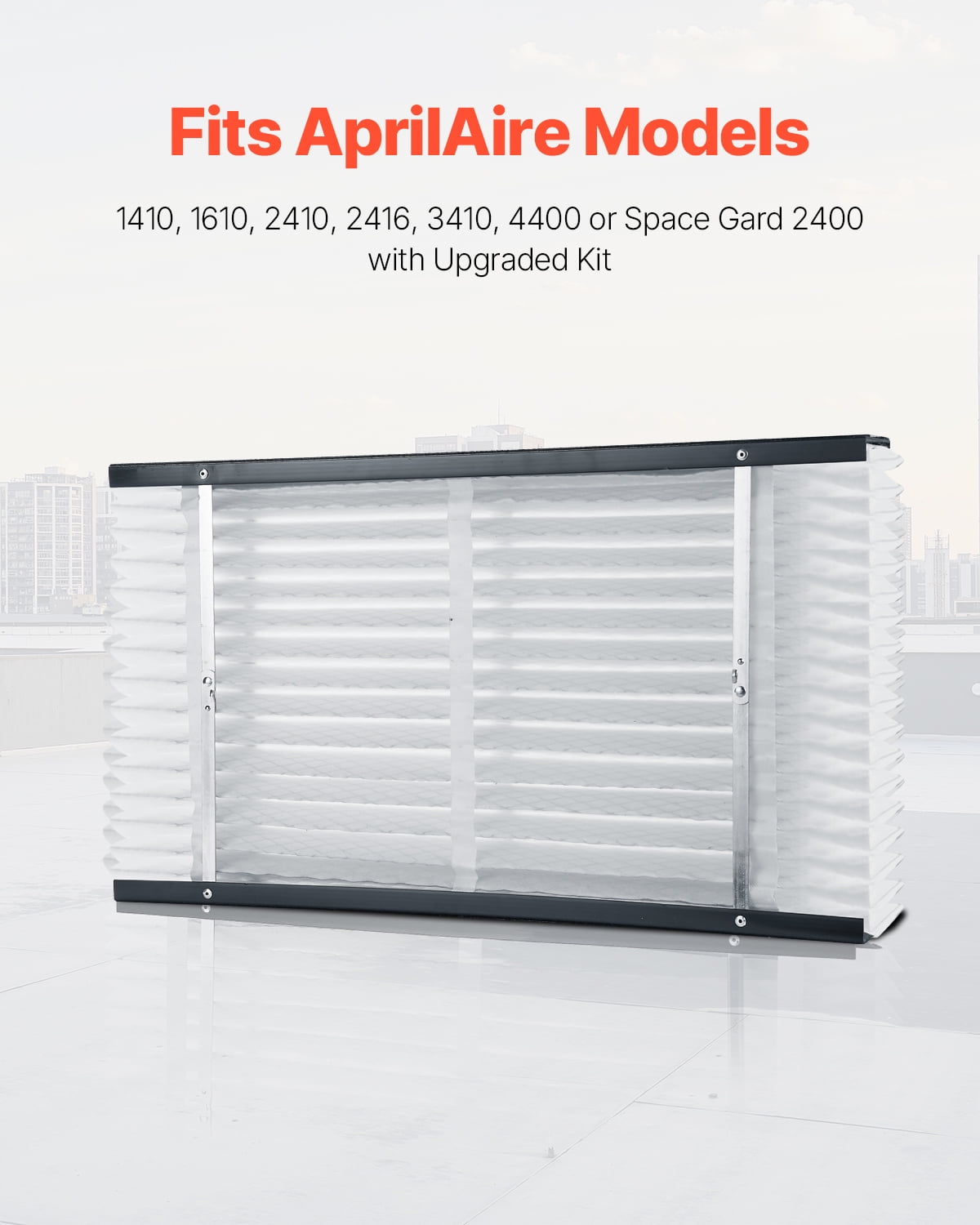 VEVOR 16 x 28 x 4 Furnace Filter, MERV 13 HVAC Ac Filters,12-Month Electrostatic Pleated Air Conditioner Filters, 2-Pack (Actual Size: 16.34 x 27.76 x 3.98 Inch) for Capturing Dust, Smog, Pet Dander