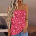 thumbnail image 2 of Chandails à Capuchon Oversize pour Femmes Chandail d'Été Décontracté Sans Manches Blouse Imprimée T-Shirt Sans Bretelles pour Femmes Chandail en Molleton Col Rond Grande Taille Hauts Multicolores, 2 of 5