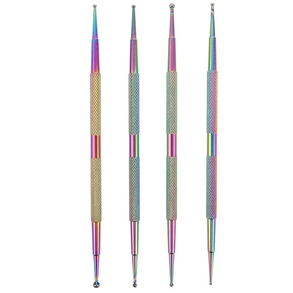 Hemoton 4pcs Rhinestone Dotting Pen Wax Pencil For Rhinestones Painting Pens Dual End Nail Rhinestone Picker Dotting Tool DIY Nail Art Tool For Painting Nail Art