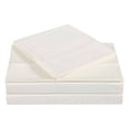 thumbnail image 3 of 310 Thread Count Cotton Solid Almond Milk Sheet Set by Charisma, 3 of 3