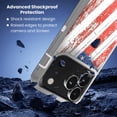 thumbnail image 3 of Entronix Heavy Duty Case Compatible with iPhone 17 Pro Max / iPhone 18 Pro Max, Shockproof Hard Cover, USA Flag Design, 3 of 5