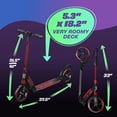 Skidee Scooter for Kids, Teens, Adults, 4 Adjustment Levels, Handlebar